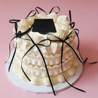 Class of Cake Topper Congrats Bow Birthday Decoration with Graduation cap Bows for Graduation Bow for Congrats Themed Party (Black)