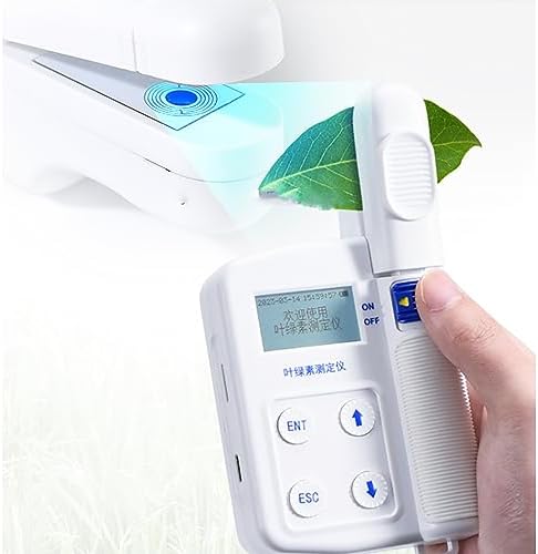 Chlorophyll Meter Machine, Portable Chlorophyll Content Meter, 0.0-99.9 SPAD High Precision, 0.8s Fast Measurement, 16GB Big Storage Capacity, for Lab Research Center Plant Researcher School