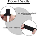 10PCS Finger Sleeves for Arthritis, Elastic Finger Support Sleeve Protectors & Finger Compression Sleeve for Joint Pain Relief, Finger Wraps Thumb Brace Guard for Relieving Calluses Pain(Black)