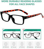 Eyekepper Vintage Reading Glasses for Men - 5 Pack Spring Hinges Classic Readers