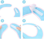 Littleforbig Cotton Waterproof Babydoll Printed Adult Bib with Adjustable Hook-and-Loop Fastener Closure - Potty Pants Adult Bib