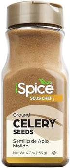iSpice | Celery Seed Ground | Kosher | Gourmet Spice | Kosher (4.7 OZ)
