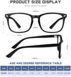Reading Glasses for Women Men - Blue Light Blocking UV Filter Computer Readers,Anti Eyestrain Eyeglasses