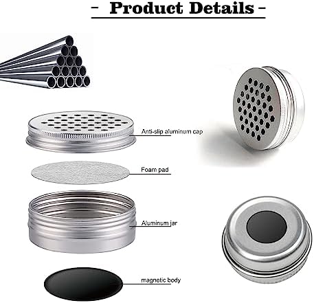12 Pack Dog Scent Work Tins Training Kit Nose Work Magnetic Dots Scent Work Containers for Dogs Training Metal Box Smell Aluminum Cans with Lids (12pack)