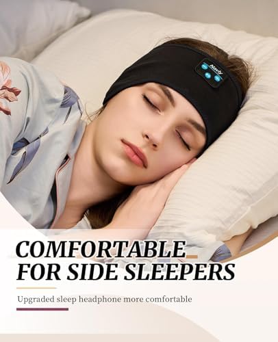 Navly Sleep Headphones Bluetooth Headband, Wireless Headband Headsets with Thin Speakers, Sleep Earbuds, Sleeping Headphones for Workout Running Yoga Sports Gift for Men Women