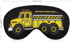 Fire Truck Soft Sleep Eye Mask Light Blocking Blindfold Night Masks for Sleeping Travel