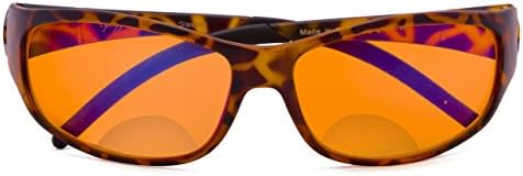 Eyekepper Blue Blocking Amber Bifocal Glasses for Sleep-Nighttime Bifocal Readers-Special Orange Tinted Glasses (Tortoise)