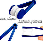10 Pcs Mini Sun Eyeglasses Cleaning Clip, Glasses Eyeglass Microfiber Spectacles Cleaner Soft Brush Cleaning Tool Glasses Eyeglasses Cleaner Cleaning Clip - Blend Colors