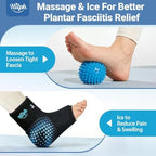 Hilph Complete Leg & Foot Cold Therapy Bundle – Ankle Heel Ice Pack with Massage Ball + Full Calf to Foot Ice Wrap for Plantar Fasciitis, Shin Splints, Achilles Tendonitis, Post-Running Swelling & Mus