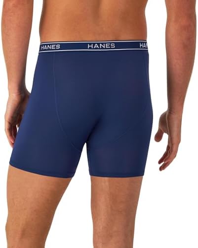 Hanes Men's Underwear Boxer Brief Pack, Performance Stretch Underwear, Moisture-wicking Boxer Briefs for Men, 6-pack