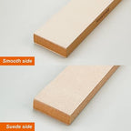SHARPAL 205H Double-sided Leather Strop (Genuine Cowhide) 13.2" x 2.4" Kit with 2 Oz. Polishing Compound & Angle Guide, Knife Stropping Block for Sharpening & Honing Knives tools, Woodcarving Chisels