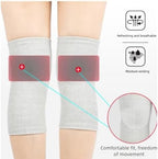 One Compress Premium Bamboo Knee Sleeve, Knee Braces for Men and Women, Ideal for Running, Hiking, and Daily Wear (Gray,L (140-180))