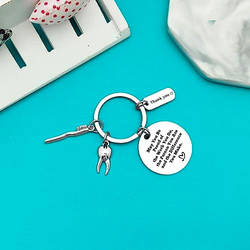 Dentist Appreciation Gifts Dentist Gifts Keychain Dental Hygienist Gift Dental Assistant Gift Dental Nurse Gift Graduation Christmas Birthday Leaving Retirement Thank You Gifts for Dentist
