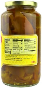 Pastene Green Vinegar Peppers, 32 Ounce (1 Pack)