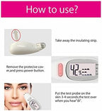 Portable digital facial moisture tester skin analyzer facial hydration corneometer skin hydration meter water oil tester for face skin care with backlight LCD display gifts for girls women