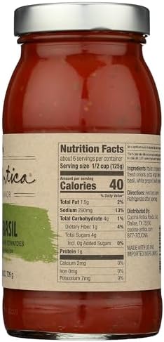 Cucina Antica Tomato Basil Sauce, 25 oz