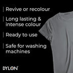 Dylon Washing Machine Fabric Dye Pod for Clothes & Soft Furnishings, Smoke Grey, 350 g (Pack of 1) (Packing May Vary)