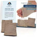 Dr. Frederick's Original Arch Support Sleeves with Gel Cushion — Physician-Designed for Plantar Fasciitis, Heel Pain, Flat Feet & High Arches — Day & Night Wear — Men & Women — W6-10 | M4.5-8 — 2 ct