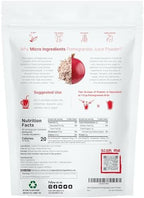 Organic Pomegranate Juice Powder, 1 Pound | 100% Natural Fruit Powder | Freeze Dried & Cold Pressed | No Sugar & Additives | Great Flavor for Drinks, Smoothie, & Beverages | Non-GMO & Vegan Friendly