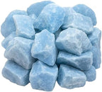 Amazing Gemstone Blue Calcite Raw Crystals and Healing Stones, Natural Rocks for Tumbling and DIY Raw Stones and Crystals (1 Piece)
