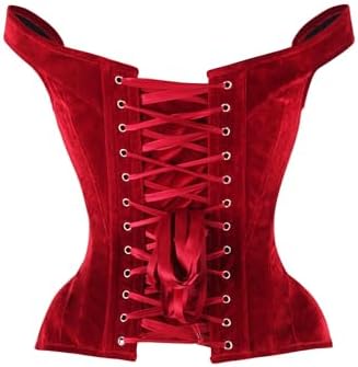 Daisy corsets Women's Daisy Corsets Top Drawer Dark Velvet Steel Boned Corset W/Straps