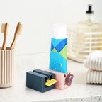 Rolling Toothpaste Squeezer Set of 4 Standing Toothpaste Holder Bathroom Organizer Pipe Squeezer Tool for Toothpaste, Lotion, Ointment