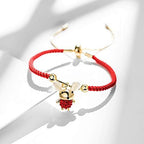 Vanski 2020 Zodiac Sign Mouse Charm Bracelet for Women Adjustable Red Rope Braided Chinese Good Luck Symbol Jewelry