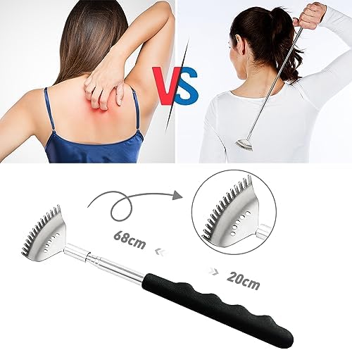 Svjetiq Head Massager Back Scratcher, 20 Fingers Head Scratcher Scalp Massager & Back Scratcher for Men Women, Christmas Gift Stocking Stuffers for Deep Relaxation, Hair Stimulation