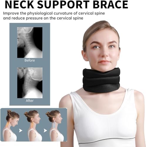 Cervicorrect Neck Brace,Cervicorrect Neck Brace by Healthy Lab Co,Cervical Neck Brace to Stop Snoring,Perfect for Neck Pain Relief and Snoring Prevention in Men Andwomen (2Pcs)