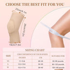 Ultra-thin Dance Knee Sleeves with Gel Pads for Dance, Ballet, Yoga, Cheerleading, Leg Sleeves for Girls，Gift Idea