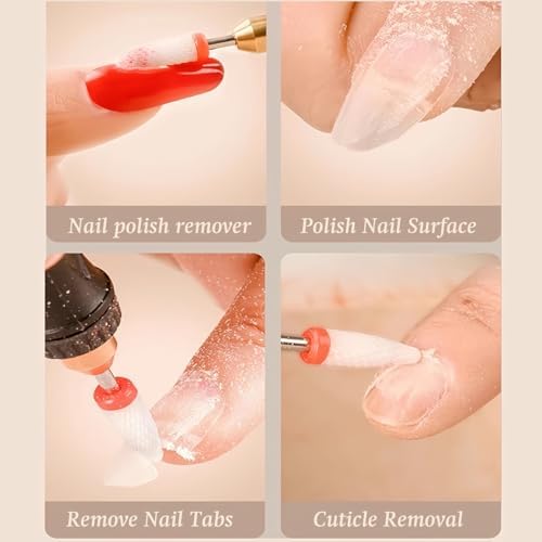 Toenail Grinder for Thick Toenails Men & Women - Electric Nail File Kit with 12 Attachments, Cordless Rechargeable Toe Nail Sander, Portable Pedicure Tool for Home Care (Blue)