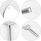 AUEAR, Stainless Steel Toothpaste Tube Squeezers Key Silver for Home Hair Dye (Set of 4)