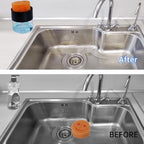 Soap Dispenser & Sponge Holder Compatible with Scrub Daddy Sponges - Kitchen Sink Pump Dispenser, Instant Refill, White