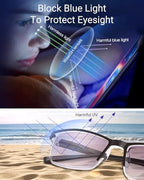 TERAISE 4 pairs Anti-blue Light AntiUV Reading Glasses with Spring Hinge Fashion
