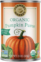 Farmer's Market Foods Canned Organic Pumpkin Puree, 15 Ounce (Pack of 12)