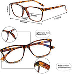 SIGVAN Ladies Reading Glasses Blue Light Blocking Spring Hinge Fashion Pattern Print Eyeglasses for Women