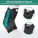 Ankle Brace for Sprained Ankle Lace up Support Brace for Women Men with Side Splints Adjustable Ankles Stabilizer for Injury Recover, Sports, L