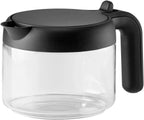 De'Longhi DLSC021 Coffee Machine Accessory Jug - Coffee Pot, Black,Transparent, Glass, Plastic, 0.75 L, 6 Cups