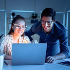 Blue Light Glasses for Men Women - Clear Blue Light Blocking Computer Gaming Glasses Anti Glare Fashion Eyewear