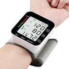 MMIZOO Wrist Blood Pressure Monitor Bp Monitor Large LCD Display Blood Pressure Machine Adjustable Wrist Cuff 5.31-7.68 inch Automatic 99x2 Sets Memory with Carrying Case for Home Use (Black)