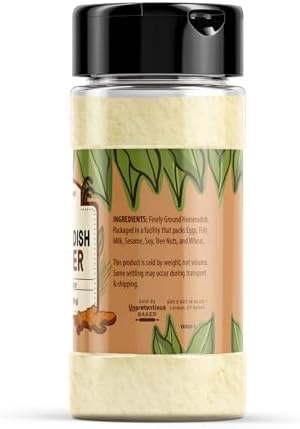 Unpretentious Horseradish Powder, Spicy Root Powder, Sharp & Strong Taste, (2.08 Ounce)