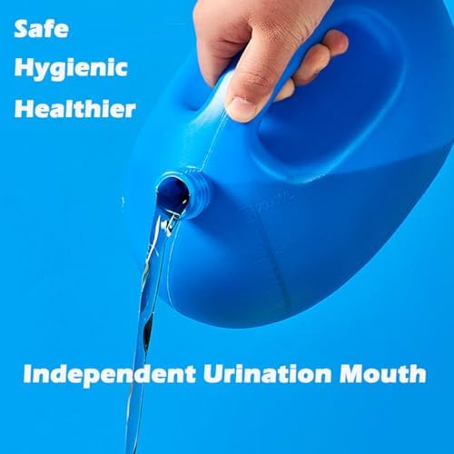 Portable Urinals for Men 2000mL/67oz Men Urinal Bottle with 1.6m/63in Long Leak Proof Hose & Soft Silicone Funnel