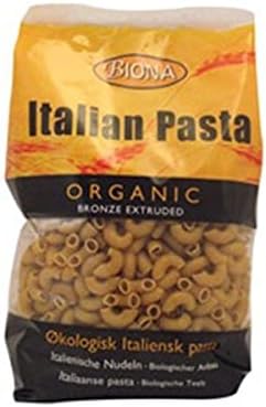 Biona Whole Macaroni Organic Bronze Extruded 500g-2 Pack