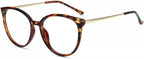 Firmoo Oversize Blue Light Blocking Glasses for Women/Men, Anti Glare Anti Eyestrain, Chic Round Computer Glasses Unisex