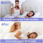 CPAP Chin Strap for Sleep, Anti Snoring Jaw Strap for Men & Women, Breathable Stop Snoring Solution to Keep Mouth Closed, Adjustable Snore Stopper & Sleep Support Device