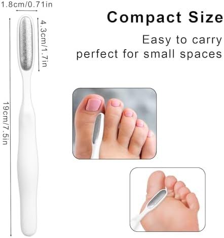 2pcs Mini Foot Exfoliators, Small Toe File Dead Skin Keratin Remover Tool Feet Skin File for Precise Pedicure Between Toe Gaps and Sensitive Areas Reusable Foot Tools