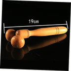 FRCOLOR Wooden Massage Roller for Full Body Relief Durable Massaging Wheel for Yoga and Relaxation Manual Therapy Tool for Men and Women Soothe Muscles and Alleviate Fatigue