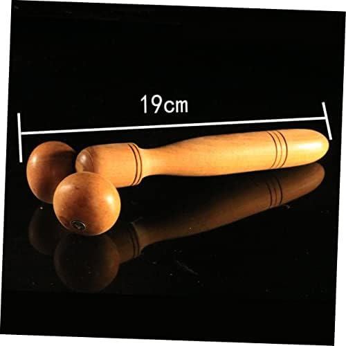 FRCOLOR Wooden Massage Roller for Full Body Relief Durable Massaging Wheel for Yoga and Relaxation Manual Therapy Tool for Men and Women Soothe Muscles and Alleviate Fatigue