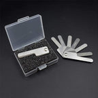 Silver Dental Orthodontic Interproximal Enamel Reduction Stainless Steel for Ipr Gauge Ruler 0.1-0.5 Mm, Metric and Imperial Measuring Tool, Personal Orthodontic Supplies