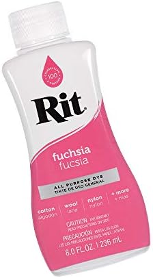 Rit Dye Liquid – Wide Selection of Colors – 8 Oz. (Fuchsia)